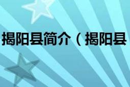 揭阳县简介（揭阳县 广东省粤东地区揭阳县）