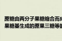 蔗糖由两分子果糖缩合而成只存在于植物细胞中（低聚果糖 果糖基生成的蔗果三糖等的混合物）