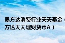 易方达消费行业天天基金（易方达天天理财货币市场基金 易方达天天理财货币A）