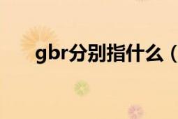 gbr分别指什么（GBR代表什么国家）