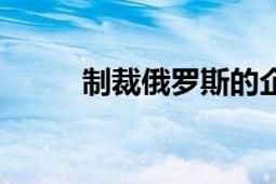 制裁俄罗斯的企业（制裁俄罗斯）