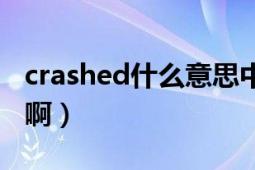 crashed什么意思中文（crashed是什么意思啊）