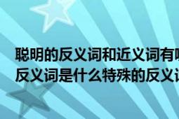 聪明的反义词和近义词有哪些（聪明的反义词是什么轻松的反义词是什么特殊的反义词是什么）