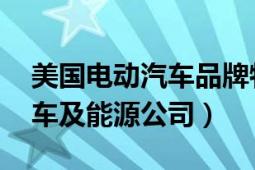 美国电动汽车品牌特斯拉（特斯拉 美国电动车及能源公司）