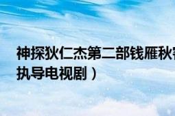 神探狄仁杰第二部钱雁秋客串（神探狄仁杰 2004年钱雁秋执导电视剧）