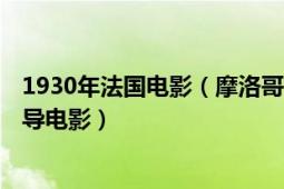 1930年法国电影（摩洛哥 美国1930年约瑟夫冯斯坦伯格执导电影）