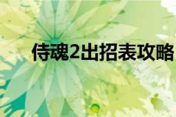 侍魂2出招表攻略（侍魂2游戏出招表）