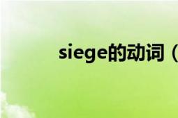 siege的动词（siege 英语单词）