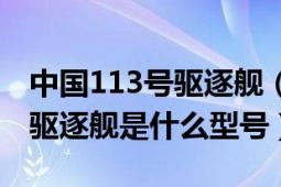 中国113号驱逐舰（中国115“沈阳”号导弹驱逐舰是什么型号）