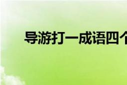 导游打一成语四个字（导游打一成语）