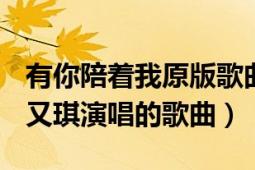 有你陪着我原版歌曲（有你陪着我 2006年安又琪演唱的歌曲）