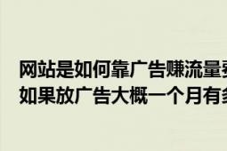 网站是如何靠广告赚流量费的（网站一天有10000ip的流量如果放广告大概一个月有多少收入）