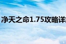 净天之命1.75攻略详解（净天之命1.75攻略）