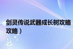 剑灵传说武器成长树攻略（最新剑灵武器成长树首饰进化图攻略）