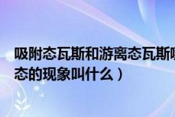 吸附态瓦斯和游离态瓦斯哪个多（瓦斯有吸附态转化为游离态的现象叫什么）