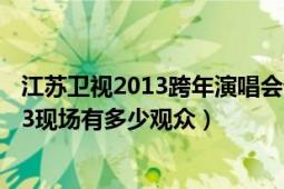 江苏卫视2013跨年演唱会请的谁（江苏卫视跨年演唱会2013现场有多少观众）