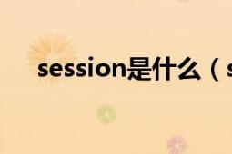 session是什么（session 计算机术语）