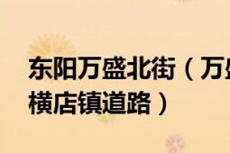 东阳万盛北街（万盛街 浙江省金华市东阳市横店镇道路）