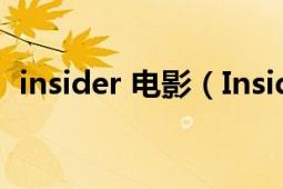 insider 电影（Inside DJ卡卢索执导电影）