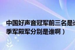 中国好声音冠军前三名是谁（中国好声音第一季的冠军亚军季军殿军分别是谁啊）