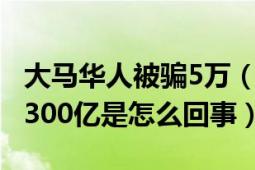 大马华人被骗5万（大马夫妇诈骗40万中国人300亿是怎么回事）