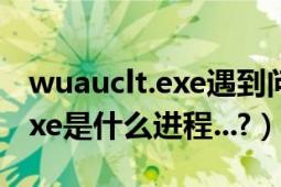 wuauclt.exe遇到问题需要关闭（wuauclt.exe是什么进程...?）