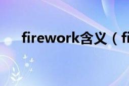 firework含义（firework是什么意思）