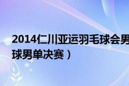 2014仁川亚运羽毛球会男单决赛（2014年仁川亚运会羽毛球男单决赛）