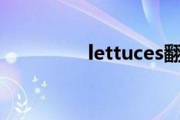 lettuces翻译（lettuce）