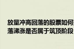 放量冲高回落的股票如何操作（股票002526这几天冲高回落涕涨是否属于筑顶阶段）