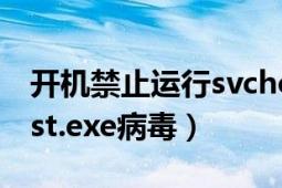 开机禁止运行svchost.exe（如何处理svchost.exe病毒）