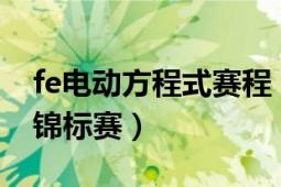 fe电动方程式赛程（FE 国际汽联电动方程式锦标赛）