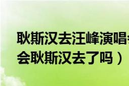 耿斯汉去汪峰演唱会了吗（8月2日汪峰演唱会耿斯汉去了吗）