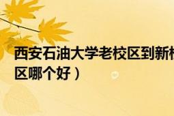 西安石油大学老校区到新校区（西安石油大学新校区和老校区哪个好）