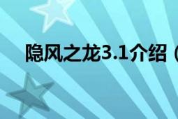 隐风之龙3.1介绍（隐风之龙2.6全代码）