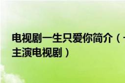 电视剧一生只爱你简介（一生只爱你 2012年于小伟、傅淼主演电视剧）