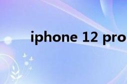 iphone 12 pro（iPhone 12 Pro）