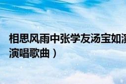 相思风雨中张学友汤宝如演唱（相思风雨中 张学友、汤宝如演唱歌曲）