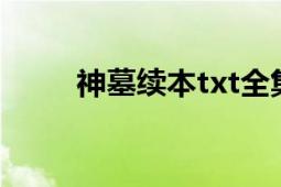 神墓续本txt全集下载（神墓续本）