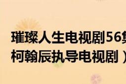 璀璨人生电视剧56集演员（璀璨人生 2013年柯翰辰执导电视剧）