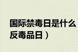 国际禁毒日是什么（国际禁毒日 联合国国际反毒品日）