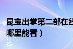 昆宝出拳第二部在线观看（昆宝出拳第二部在哪里能看）