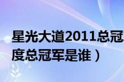 星光大道2011总冠军是谁（星光大道2010年度总冠军是谁）