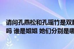 请问孔燕松和孔瑶竹是双胞胎吗（如果不是的话那是亲姐妹吗 谁是姐姐 她们分别是哪年出生的和身高分别是多少）