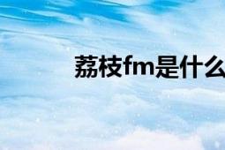 荔枝fm是什么电台（怎样收听）