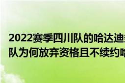 2022赛季四川队的哈达迪多高（唯一拥有三外援资格的四川队为何放弃资格且不续约哈达迪）