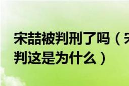 宋喆被判刑了吗（宋喆被判刑6年马蓉没有被判这是为什么）