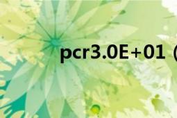 pcr3.0E+01（pcre4.0是什么）