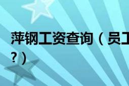 萍钢工资查询（员工编号、密码是什么意思啊?）