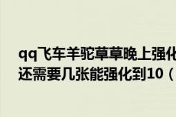 qq飞车羊驼草草晚上强化几率高吗?我的现在加到5了大概还需要几张能强化到10（求高人指导指导技）